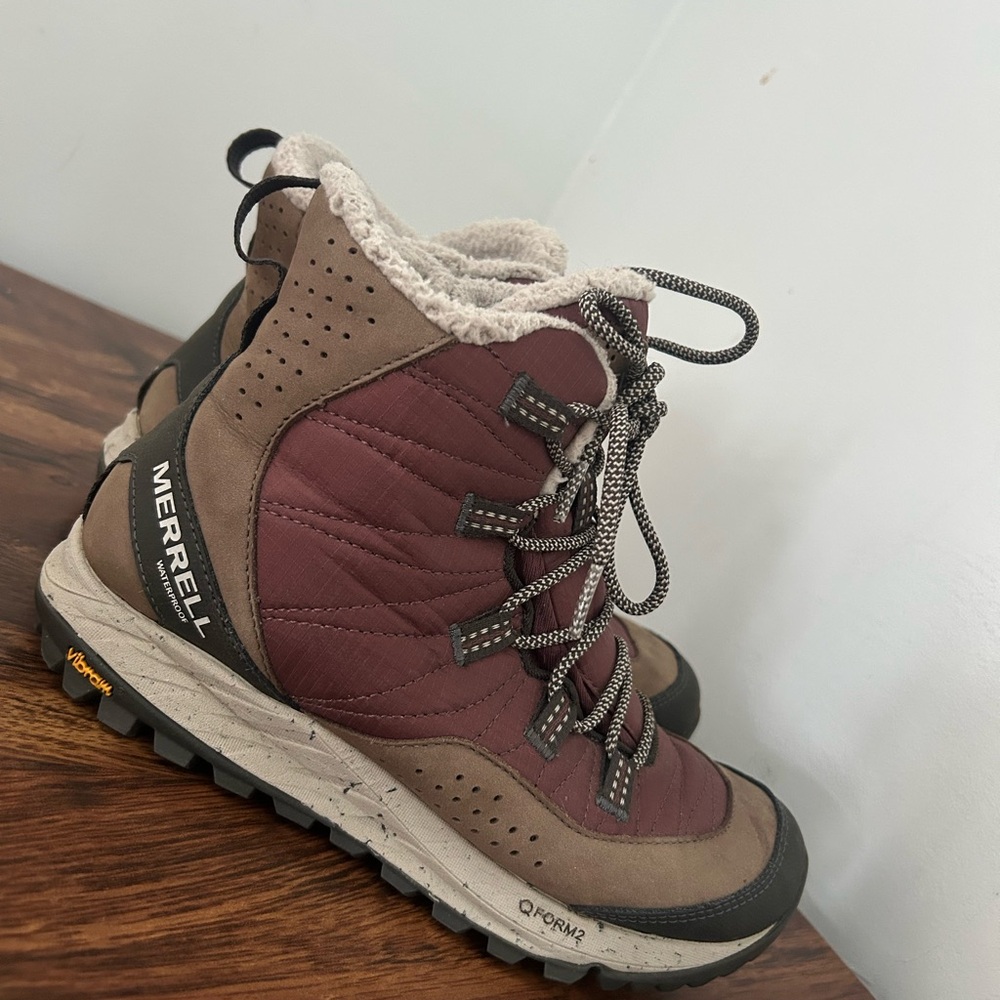 Merrell Burgundy and Brown Outdoor Boots